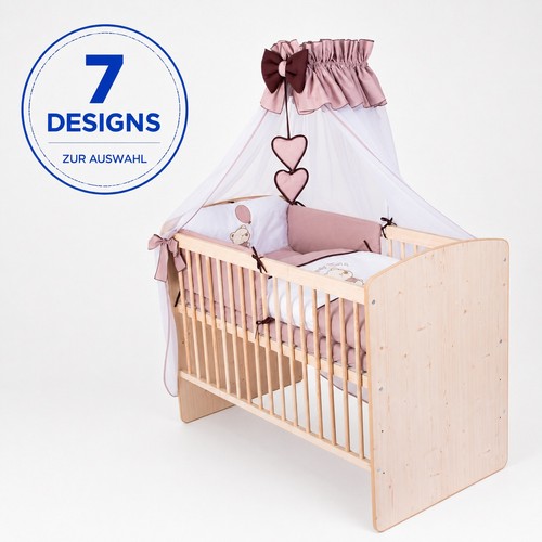 Babybett 120x60 natur - 120x60, mdf